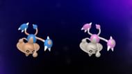 Regular and Shiny Hitmontop (Image via TPC)